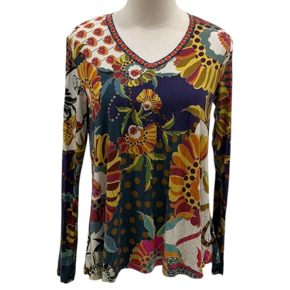 Johnny Was Kimbra Favorite Long Sleeve Swing Top - Picture 7 of 9